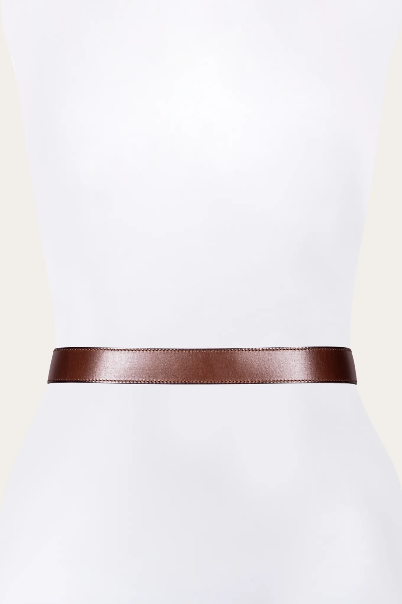 Belts^Frye 35mm Stitched Edge Belt With Shaped Keeper