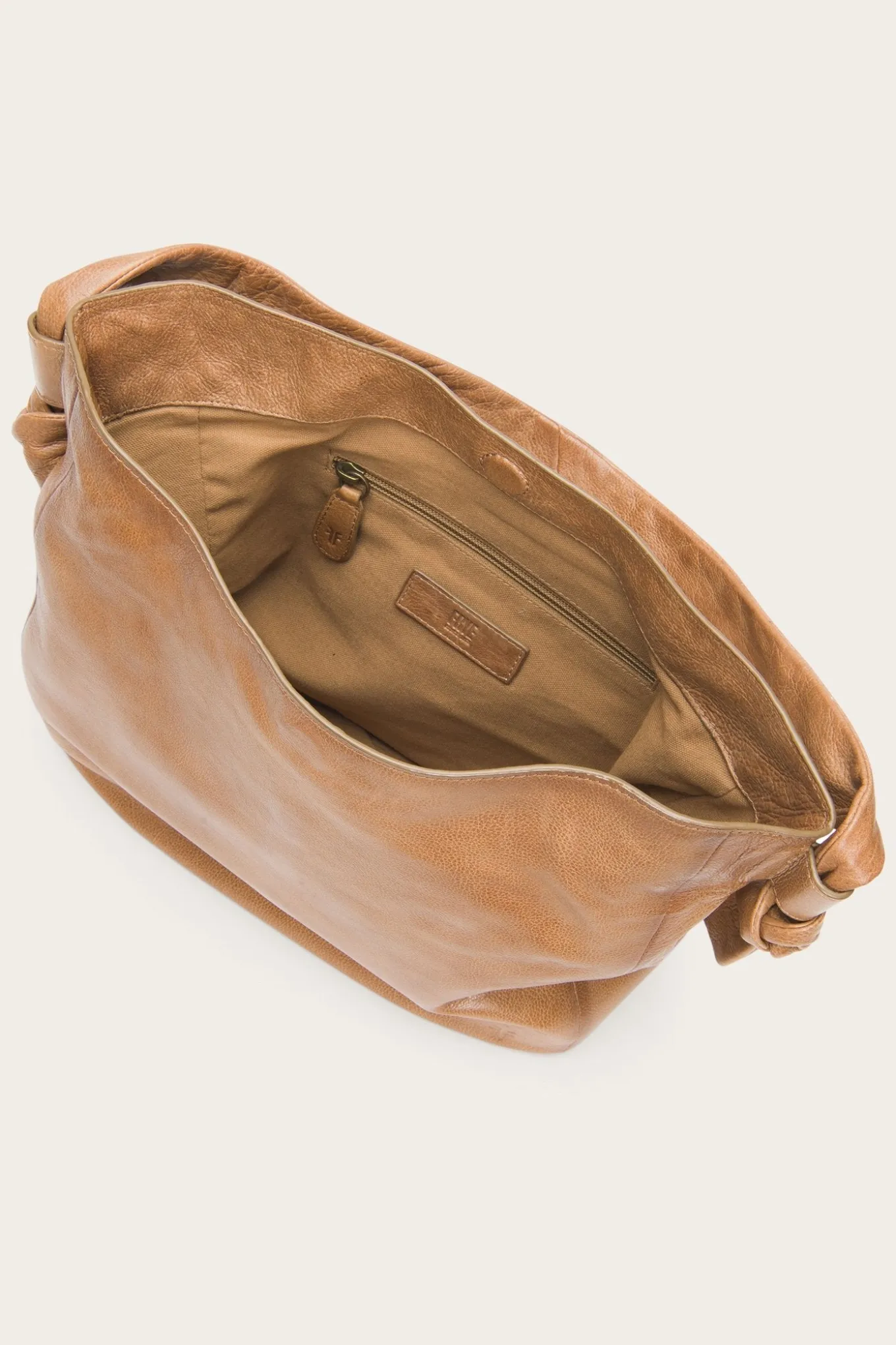 Handbags^Frye Nora Knotted Hobo Beige