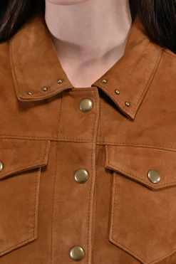 Leather Jackets^Frye Oxblood Fringed Jacket
