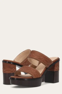 Sandals^Frye Pipa Woodstock 2 Band Platform Sandal