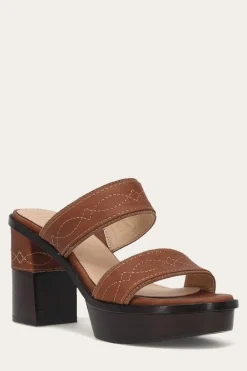 Sandals^Frye Pipa Woodstock 2 Band Platform Sandal
