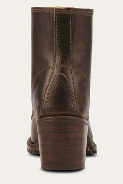 Booties^Frye Sabrina 6G Lace Up - 160Th Brown