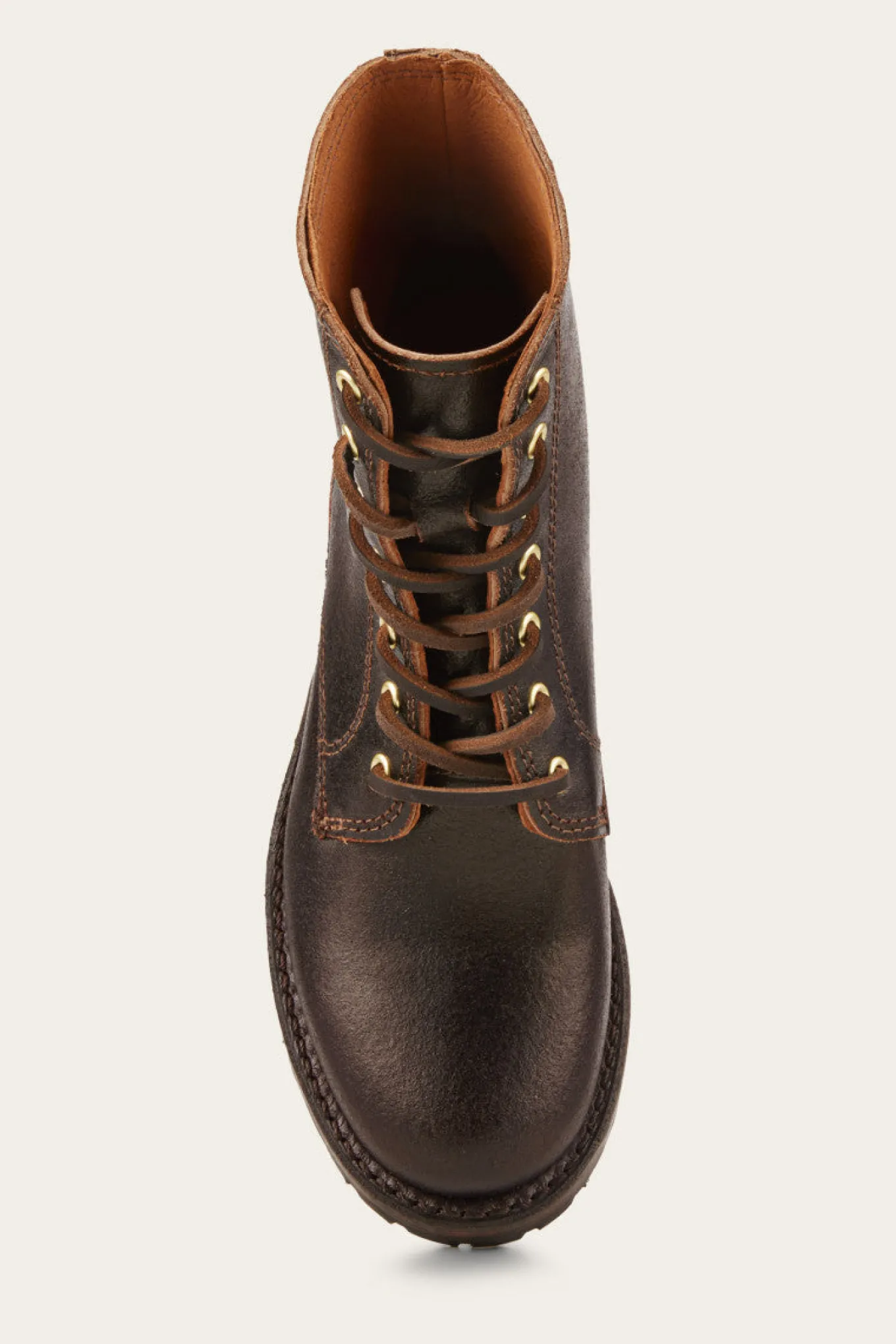 Booties^Frye Sabrina 6G Lace Up - 160Th Brown