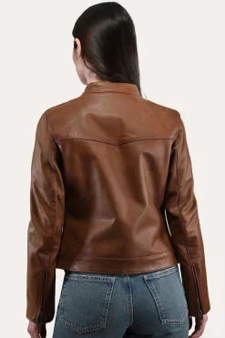 Leather Jackets^Frye Tobacco Cafe Racer Jacket