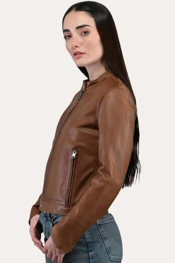 Leather Jackets^Frye Tobacco Cafe Racer Jacket