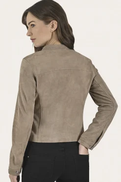 Leather Jackets^Frye Versatile Biker-racer Leather Jacket Taupe