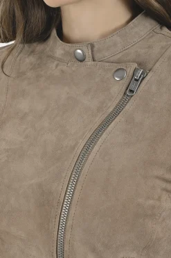 Leather Jackets^Frye Versatile Biker-racer Leather Jacket Taupe