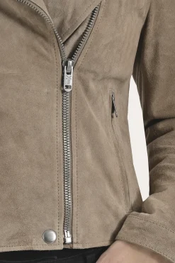 Leather Jackets^Frye Versatile Biker-racer Leather Jacket Taupe