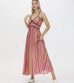 Dresses^Frye Vibrant Maxi Dress Multi Stripe Combo